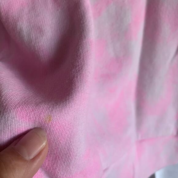 PINK womens medium 1/4 zip sweatshirt tye dye - Picture 7 of 7